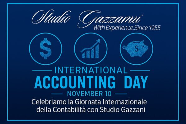 10 novembre è la giornata mondiale della contabilità e Studio Gazzani la celebra ricordandone l’importanza